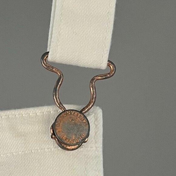 Old Navy Women's Denim Overalls In White Size 2 - Picture 6 of 7